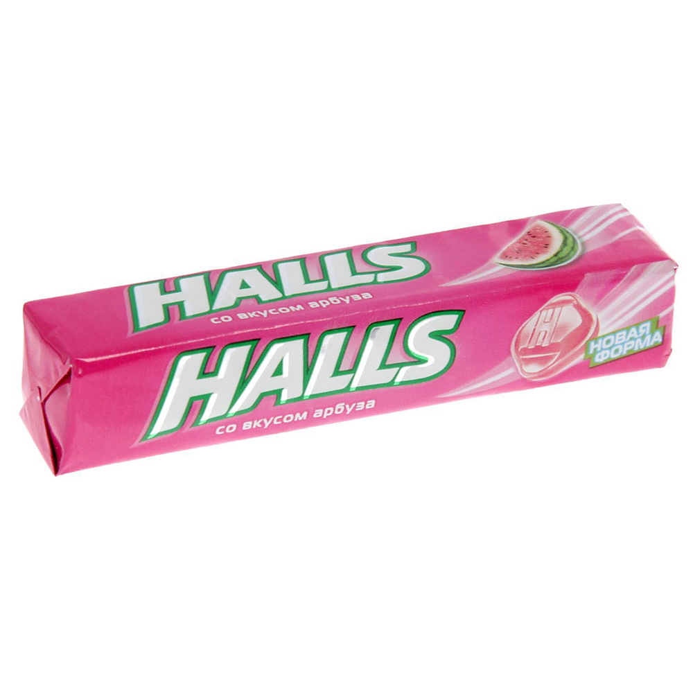 Halls вкусы. 25г Холлс Арбуз. Карамель "Halls" 25гр. Леденцы холс 25г Арбуз. Леденцы Halls Арбуз 25 г.