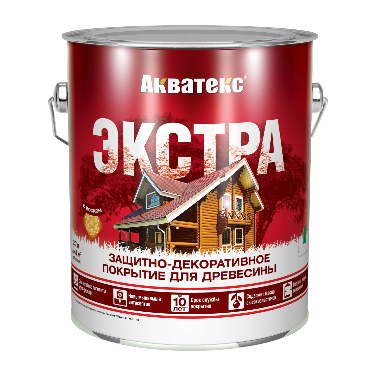 Защитно-декоративное покрытие АКВАТЕКС Экстра бесцветное 2,7л  в .